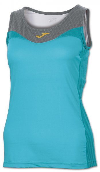 T-SHIRT FREE BLUE-GREY SLEEVELESS WOMAN