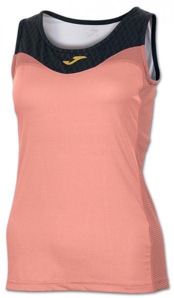 T-SHIRT FREE SALMON-BLACK SLEEVELESS WOMAN
