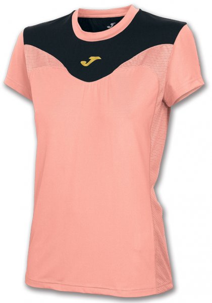 T-SHIRT FREE SALMON-BLACK S/S WOMAN