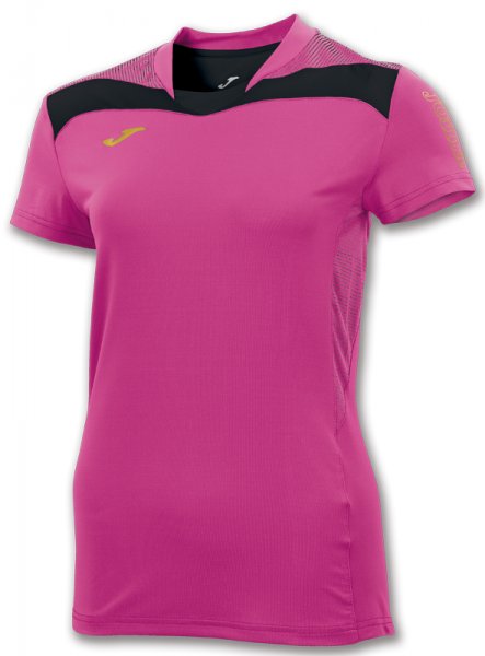 T-SHIRT FREE FUCHSIA-BLACK M/C WOMAN