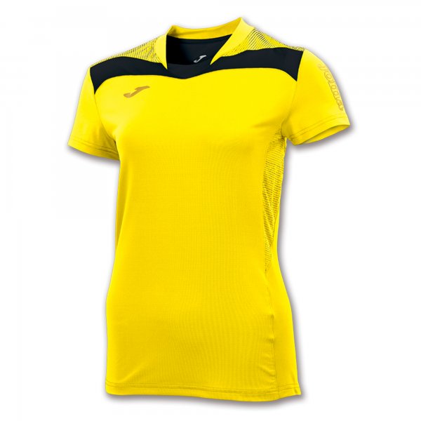 T-SHIRT FREE YELLOW-BLACK M/C WOMAN