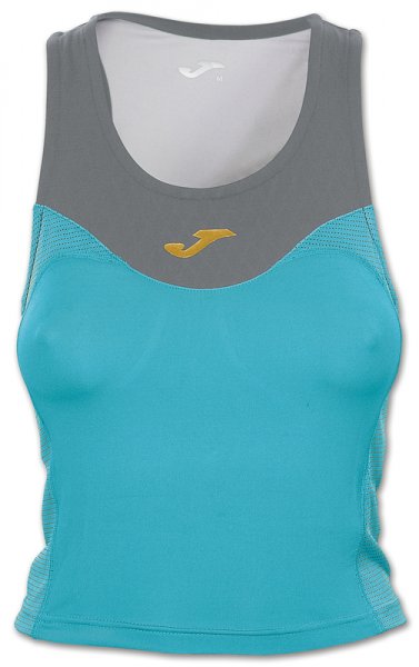 TOP FREE BLUE-GREY SLEEVELESS WOMAN
