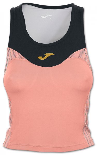 TOP FREE SALMON-BLACK SLEEVELESS WOMAN
