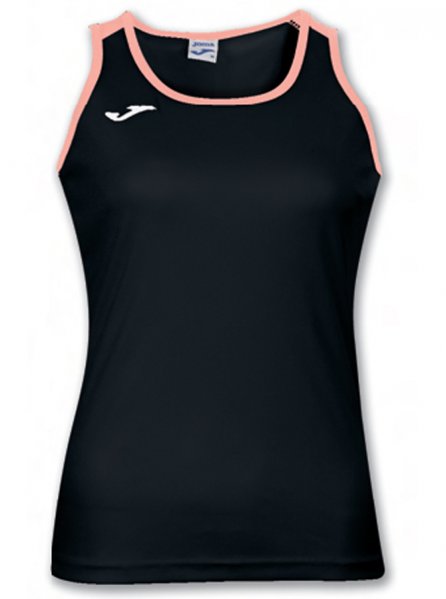 T-SHIRT KATY BLACK-SALMON SLEEVELESS