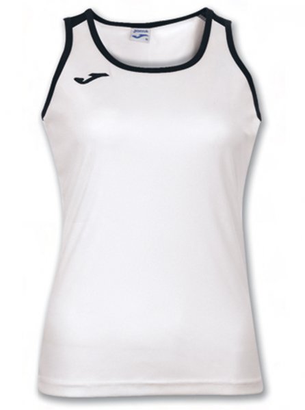 T-SHIRT KATY WHITE-BLACK SLEEVELESS