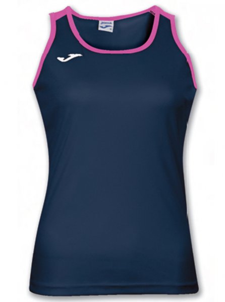 T-SHIRT KATY NAVY-FUCHSIA SLEEVELESS
