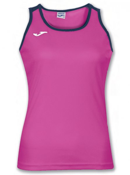 T-SHIRT KATY FUCSHIA-NAVY SLEEVELESS