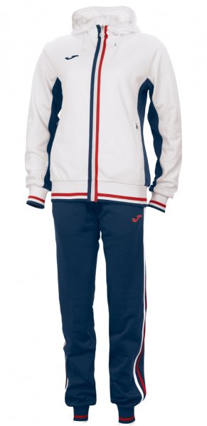TRACKSUIT POLY. TERRA WHITE-RED-NAVY WOMAN