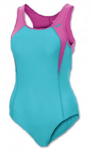 SWIMSUIT WOMAN TURQUOISE-FUCHSIA