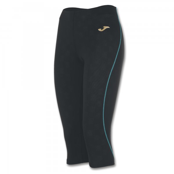 PIRATE LEGGINS DASE BLACK-TURQUOISE WOMAN
