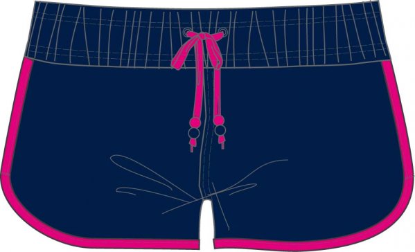 SHORT MICRO. NAVY-PINK WOMAN