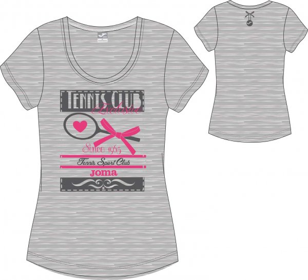 T-SHIRT MELANGE-FUCSHSIA S/S WOMAN