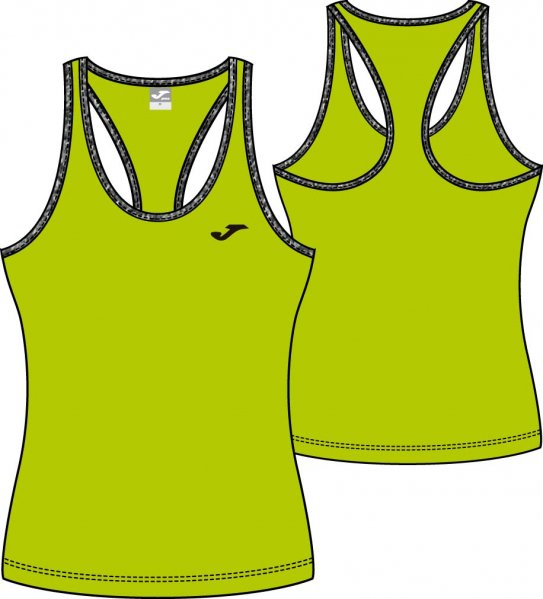 T-SHIRT GYM GREEN-GREY SLEEVELESS WOMAN