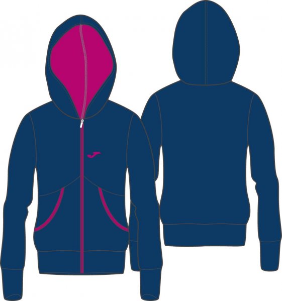 SWEATSHIRT NAVY-PURPLE WOMAN