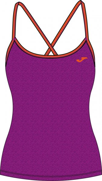 T-SHIRT GYM PURPLE-ORANGE SLEEVELESS WOMAN