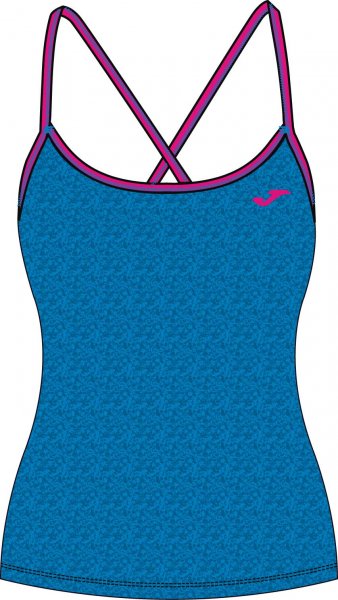 T-SHIRT GYM ROYAL-FUCHSIA SLEEVELESS WOMAN