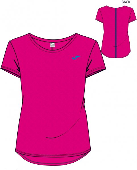 T-SHIRT GYM FUCHSIA-ROYAL S/S WOMAN