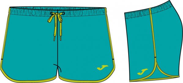 SHORT GREEN-LIME WOMAN