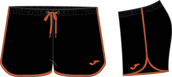 SHORT ORANGE-BLACK  WOMAN