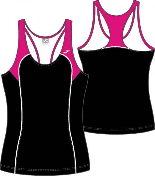 T-SHIRT GYM BLACK SLEEVELESS WOMAN