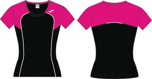T-SHIRT GYM BLACK-PINK S/S WOMAN