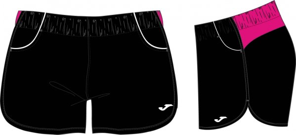 SHORT PINK-BLACK WOMAN