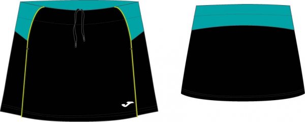 SKIRT GREEN-BLACK