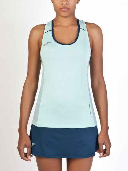 T-SHIRT RUNNING LIGHT GREEN SLEEVELESS