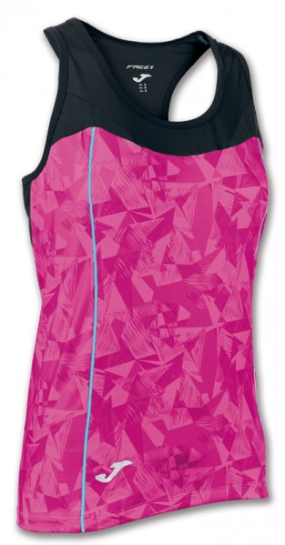 T-SHIRT VENUS PINK-BLACK SLEEVELESS