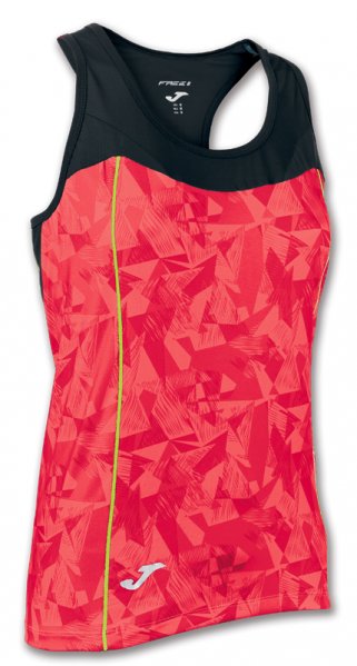 T-SHIRT VENUS RED-BLACK SLEEVELESS