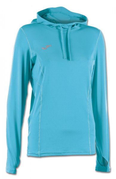 SWEATSHIRT HOOD TURQUOISE
