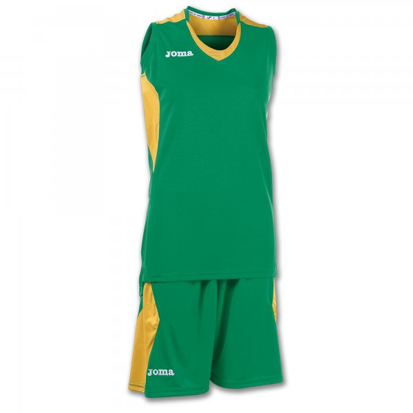 SET BASKET SPACE GREEN-GOLD SLEEVELESS W.