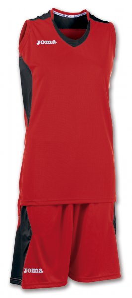 SET BASKET SPACE RED-BLACK SLEEVELESS W.