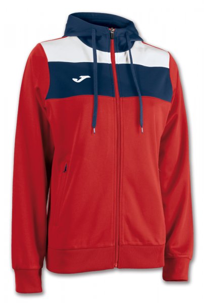 JACKET WM CREW HOODED RED-NAVY