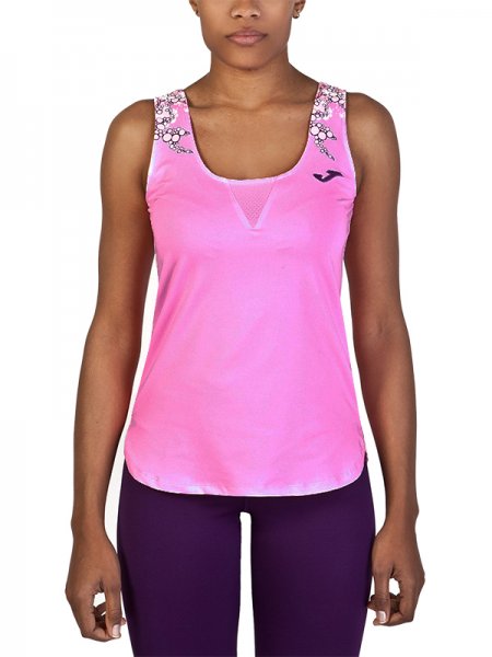T-SHIRT PINK FLUOR SLEEVELESS