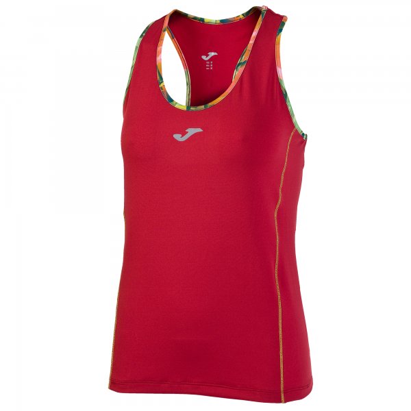 T-SHIRT RUNNING RED SLEVEELESS