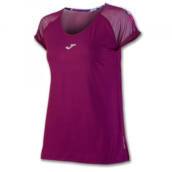T-SHIRT RUNNING BURGUNDY S/S