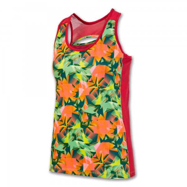 T-SHIRT RUNNING RED SLEEVELESS