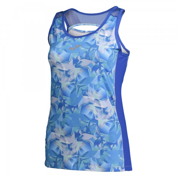 SLEEVELESS T-SHIRT TROPICAL ROYAL BLUE