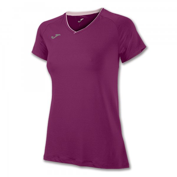 T-SHIRT RUNNING BURGUNDY S/S