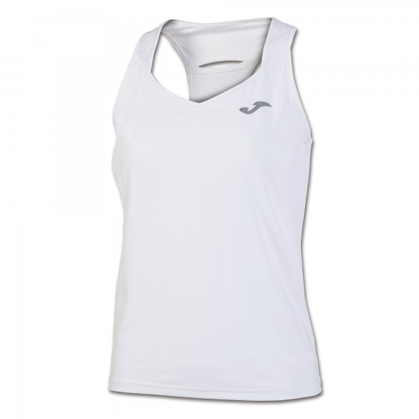 T-SHIRT TENNIS WHITE SLEEVELESS 