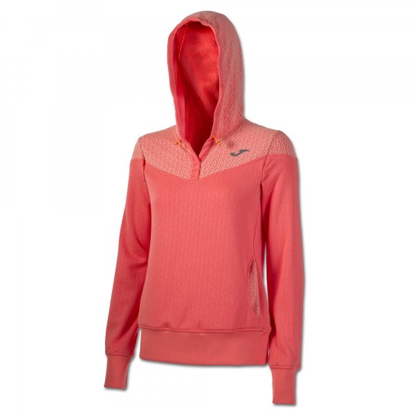 SWEATSHIRT HOODED CORAL