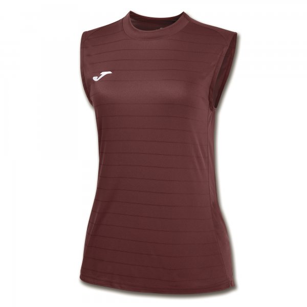 CAMPUS II WOMEN SLEEVELESS SHIRT BURGUNDY