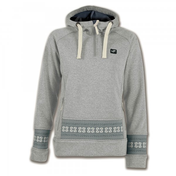 SWEATSHIRT HOODED TREKKING GREY