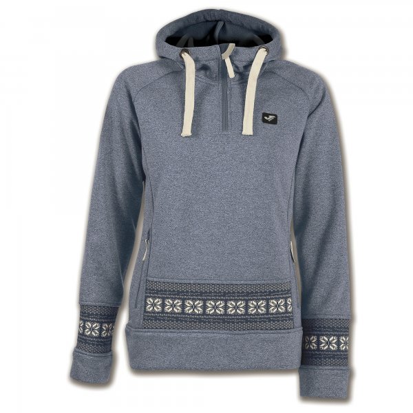 SWEATSHIRT HOODED TREKKING NAVY