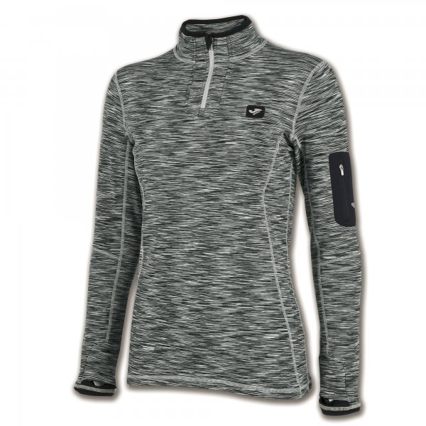 SWEATSHIRT 1/2 ZIPPER TREKKING ANTHRACITE
