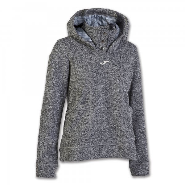 SWEATSHIRT HOODED POLAR TREKKING GREY