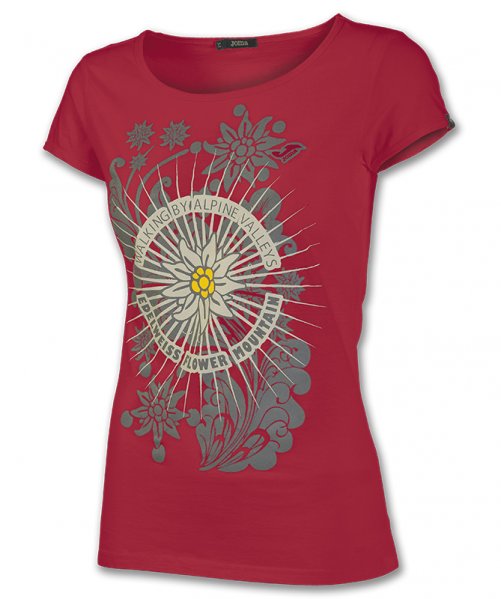 T-SHIRT GRAPHIC TREKKING RED S/S