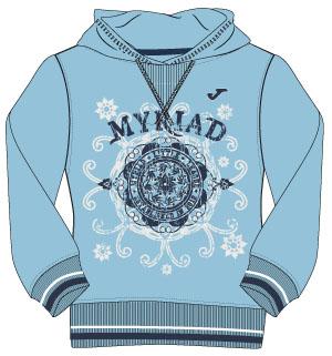 FUNNY WOMAN BLUE SWEATSHIRT