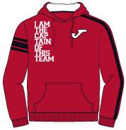 HOODED RED SWEATSHIRT